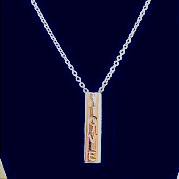Jewelry - Love Pendant Bar Necklace
